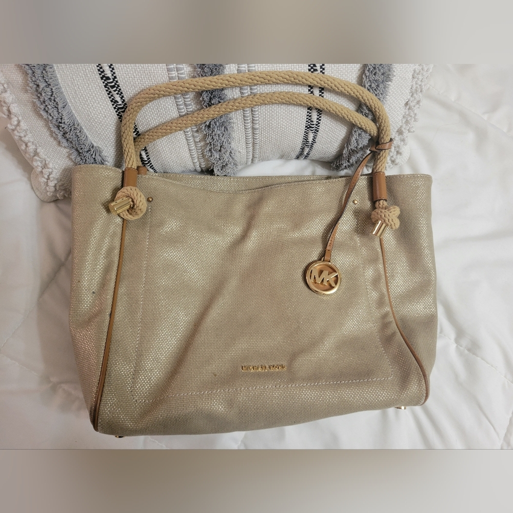 Michael Kors Gold Tote Bag